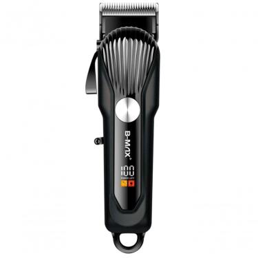 Imagem de Maquina Cortar Cabelos Sem Fio Bmax 4 Pentes Visor Lcd Bivolt Preto