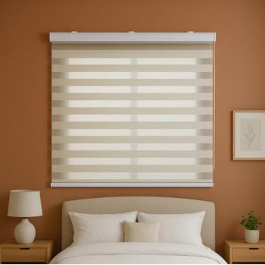 Imagem de Persiana Double Vision Sunny 1,60Larg X 1,60Alt Linho