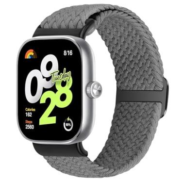 Imagem de WNIPH Pulseiras trançadas compatíveis com Xiaomi Redmi Watch 5/Watch 4/Smart Band 9 Pro/8 Pro, pulseiras de substituição de nylon esportivas elásticas ajustáveis para mulheres e homens