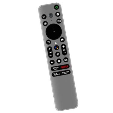 Imagem de Substituição Premium Backlit Voice Command Remote RMF-TX900U Adequado para Sony OLED BRAVIA XR A80K A90K A95K A84K X93K X95K X94K Série 4K Ultra HDTV Smart Google TV, Sub RMF-TX900T
