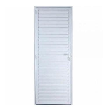 Imagem de Porta palheta 210x70 branco linha 25 - ESQUADRIAS NOVO LAR, esquerda