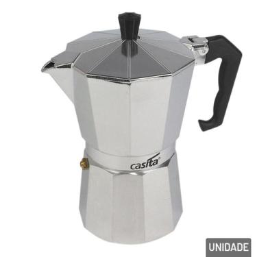 Imagem de Cafeteira Italianal de Alumínio 300ml 6 Xícarass - Tudo em Caixa - Gen