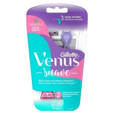 Imagem de Aparelho De Depilar Gillette Simply Vênus 3 Com 2 Unidades
