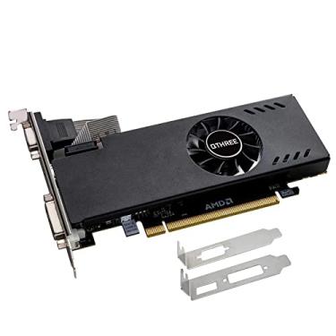 Imagem de QTHREE Placa gráfica Radeon RX 550 4 GB de perfil baixo, GDDR5, 128 bits, placa de vídeo para jogos de PC, GPU de computador, PCI Express X8 3.0, SFF HDCP, DirectX 12, VGA, DVI, HDMI