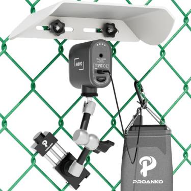 Imagem de Suporte de cerca de celular para iPhone, GoPro, Mevo Start, kit de montagem para mudança de jogo para gravação de beisebol, softbol e jogos de tênis (N8)