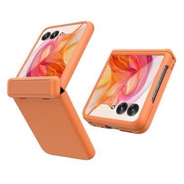 Imagem de YuetWay Capa para Motorola Razr+ 2024 com proteção de dobradiça, protetor de tela externo embutido, para Moto Razr Plus 2024/Razr 50ultra (tela externa de 10.2 cm) Capa fina com absorção de choque