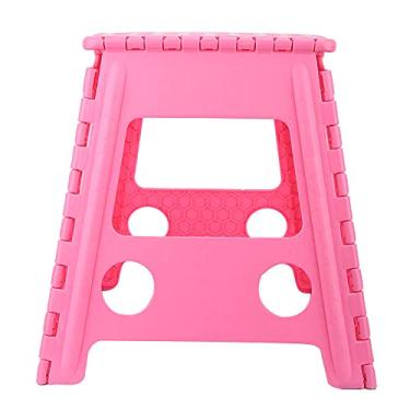 Imagem de Banqueta de Degrau, Banqueta de Degrau Dobrável Com Fivela de Segurança Banqueta Dobrável de Plástico, Cadeira de Banquinho Pequeno Antiderrapante, Banqueta de Degrau Dobrável