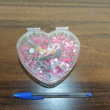 Imagem de Contas E Missangas Kit Artesanato Bijuterias 14x14x2,5cm