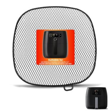 Imagem de Acessórios de fritadeira a ar para Philips, bandeja de gotejamento quadrada de 18,3 cm para Philips HD9741 3QT Tray Rack compatível com HD9641 HD9721, HD9730, lavável na lava-louças
