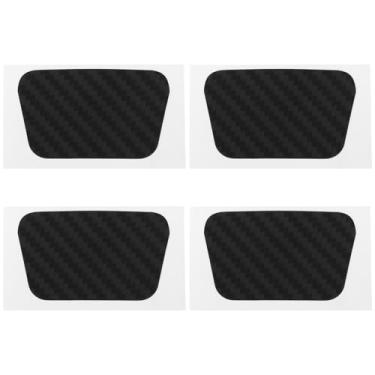 Imagem de The Lord of the Tools 4 adesivos protetores de controle de jogo compatíveis com controle PS5, preto carbono