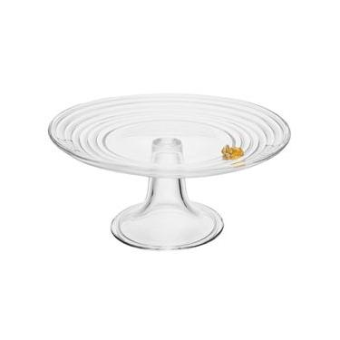 Imagem de Prato Para Bolo Com Pé Little Bee 19cm X 19cm X 10cm Cristal
