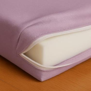 Imagem de Capa de Colchão Queen em Malha com Zíper – Tecido Gel Confortável e Elástico 30 cm (lilás)