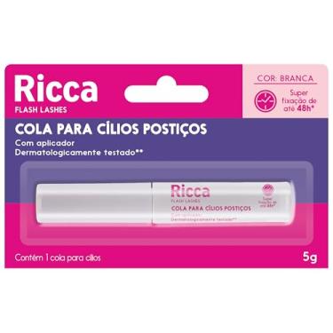 Imagem de COLA PARA CÍLIOS POSTIÇOS RICCA 48H BRANCA