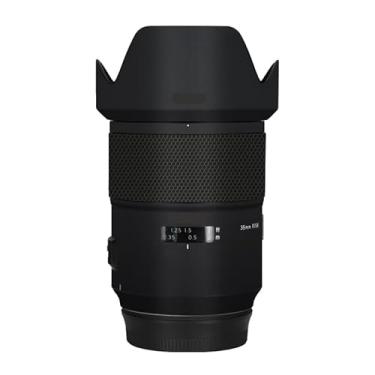 Imagem de Adesivo de câmera antiarranhões com tampa de lente para Tamron SP 35 mm F1.4 adequado para Canon EF Mount película protetora decalque 35 1.4 (preto fosco)