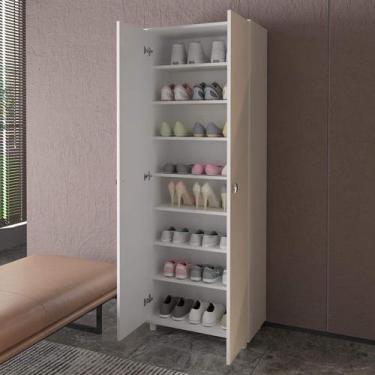Imagem de Armário Multiuso/Sapateira com 2 Porta e 8 Prateleiras SA3406 Tecnomób