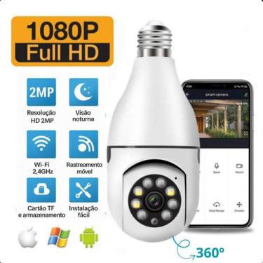 Imagem de Câmera Wifi Segurança 360 detecção de movimentos inteligente - ROMI