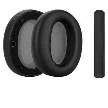 Imagem de Almofada de Fone de Ouvido de Reposição para o Fone de Ouvido do Edifier W820NB plus, Almofadas de Ouvido de Isolamento de Ruído (Preto)