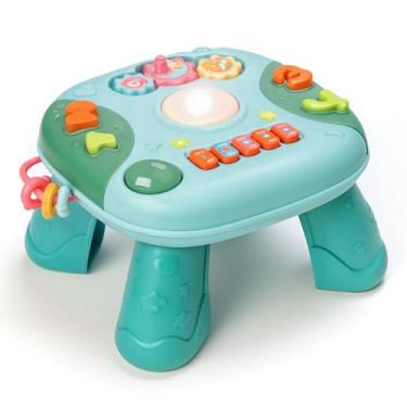 Imagem de Mesa Mesinha Musical E Luzes De Atividades Criativa Educativa Infantil Didática (Verde)