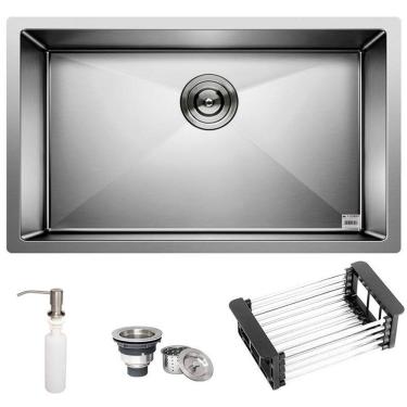 Imagem de Cuba Quadrada Inox 304 Gourmet 7040 Com Acessórios - Ec245