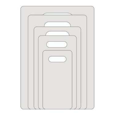 Imagem de Kit Gabarito Molde Para Dobrar Camiseta Roupas 5 Peças