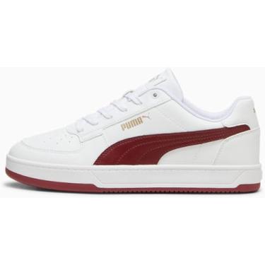 Imagem de PUMA Caven 2.0 Tênis masculino, Branco/vermelho intenso/dourado, 39
