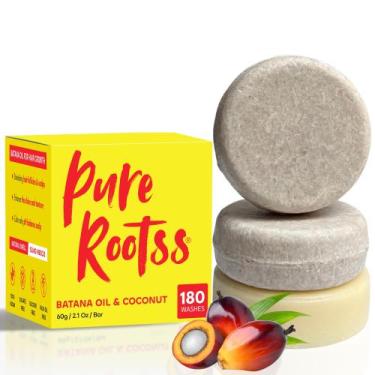 Imagem de Conjunto de barras de shampoo e condicionador PureRootss Batana Oil x3