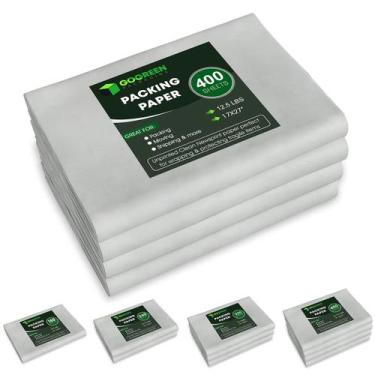 Imagem de Folhas de papel de embalagem: papel de jornal, 400 folhas, 17x27 - 5,6