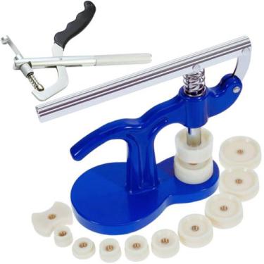 Imagem de Kit ferramentas manutenção relógios prensa + alicate saca pinos - SWG