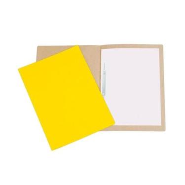 Imagem de Pasta de Papelão Com Grampo 34cm x 23cm Amarela - Polycart