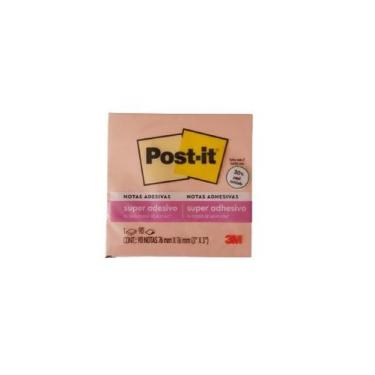 Imagem de Bloco adesivo 3M post-it 76X76mm damasco 90 folhas