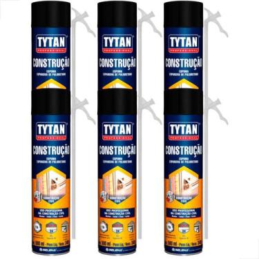 Imagem de Espuma Expansiva Para Construção 500ml/340g 6 Unidades - Tytan Selena
