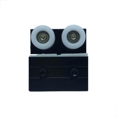 Imagem de Carrinho Duplo 1122AC Porta Janelas De Vidro Correr Preto - Glasspeças