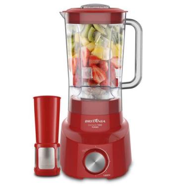 Imagem de Liquidificador Blq Diamante Turbo 1000W Vermelho Britânia - Britania, 