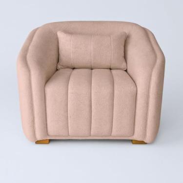 Imagem de Poltrona Confortável para Sala de Estar Ergonômica Sala de Espera Contemporânea MOBLAN decor (Rose)