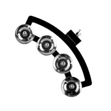 Imagem de TTETTZ Caixa Pandeiro Hi Hat Pandeiro Instrumento de Percussão Portátil com Sinos de Metal para Músicos Profissionais para Concertos, Festas E Dança, S