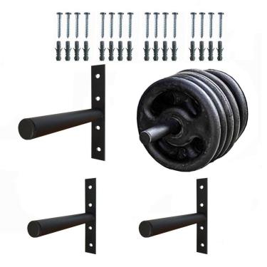 Imagem de Kit 4 Suportes Anilhas Expositor Academia 200 Kg Capacidade