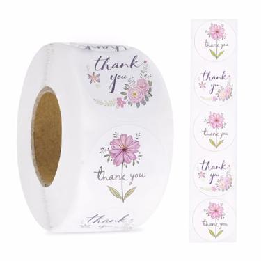 Imagem de Adesivos Thank You Small Business - 2,5 cm, 500 peças em cada rolo, para envelopes, envelopes plásticos e embalagens de sacolas de presente