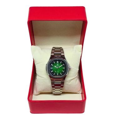 Imagem de Relógio Masculino Tuguir Analógico 9218 Prata E Verde