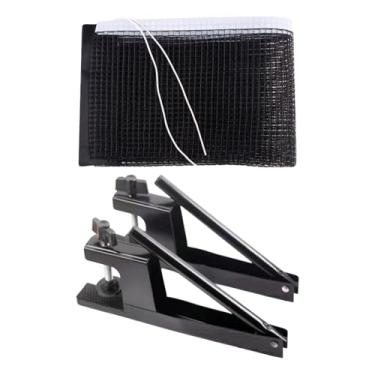 Imagem de UGPLM Rede de Tênis de Mesa Ajustável, Equipamento com Clipe Ativado Por Mola, Conjunto de Suporte para Rede