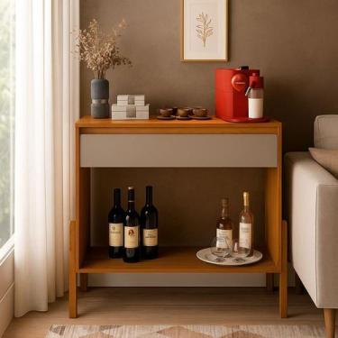 Imagem de Aparador Barzinho Cantinho do Café Pés Modernos Madeira Lyba - Anyben,