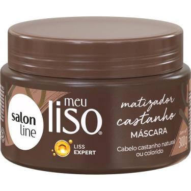 Imagem de Máscara Tratamento Capilar Salon Line Meu Liso Matizadora Castanho 300