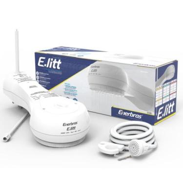Imagem de Chuveiro Elétrico Ducha E-litt Branco 127V/220V Enerbras, 110V