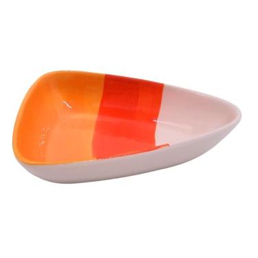 Imagem de Prato de milho doce para decoração de casa de colheita, suporte de cerâmica para doces de Halloween, 25 cm