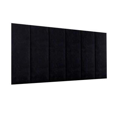 Imagem de Cabeceira Adesiva Modular Estofada Em Suede 60Cmx20Cm 1 Peça