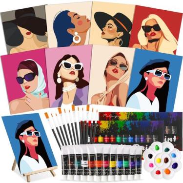 Imagem de Kit Art Kit Cholemy 8 x 10" Kit Sip de tinta acrílica 36 unidades