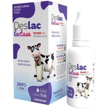 Imagem de DESLAC Lactase 10.000 FCC em gotas 15ml - Maxinutri