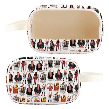 Imagem de WZMPA Sacola clássica de luta livre para fãs de luta livre, presente de herói de luta livre, reutilizável, sacola de mercearia, Rest in Peace -Cmb, Large