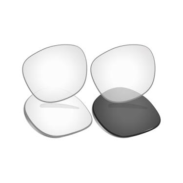 Imagem de Vonxyz Lentes de substituição para óculos inteligentes Ray-Ban Meta Wayfarer RW4008 (53 mm) - Para mulheres, fácil instalação - Preto transparente e ativado fotocromático