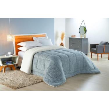 Imagem de Edredom Sherpa Cobertor e Coberdrom Estampado - QUEEN - Empório do Enx