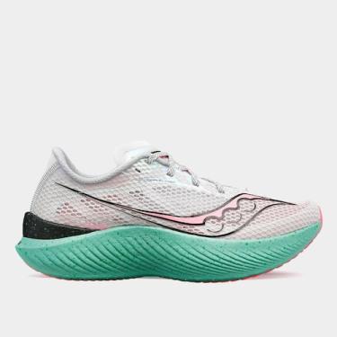 Imagem de Tênis Saucony Endorphin Pro 3 Feminino, Branco, Verde claro, 39